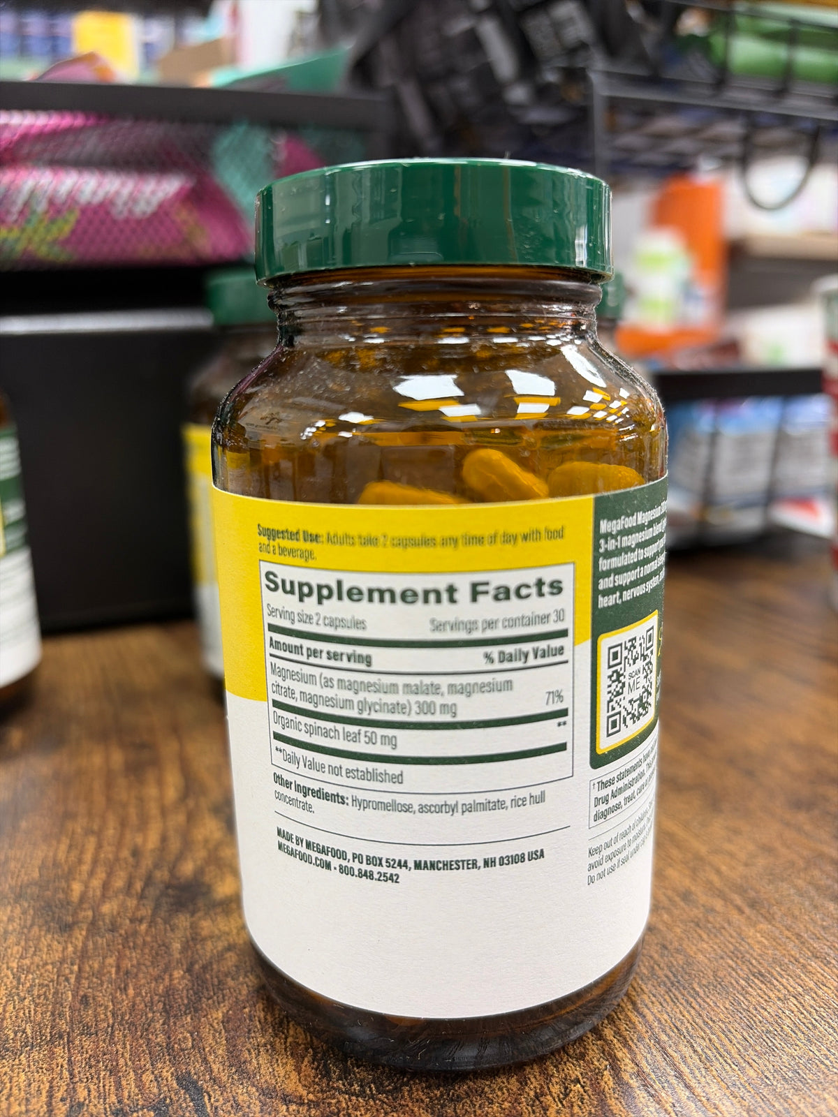MegaFood 300mg Magnesium (60 capsules) - product image 2