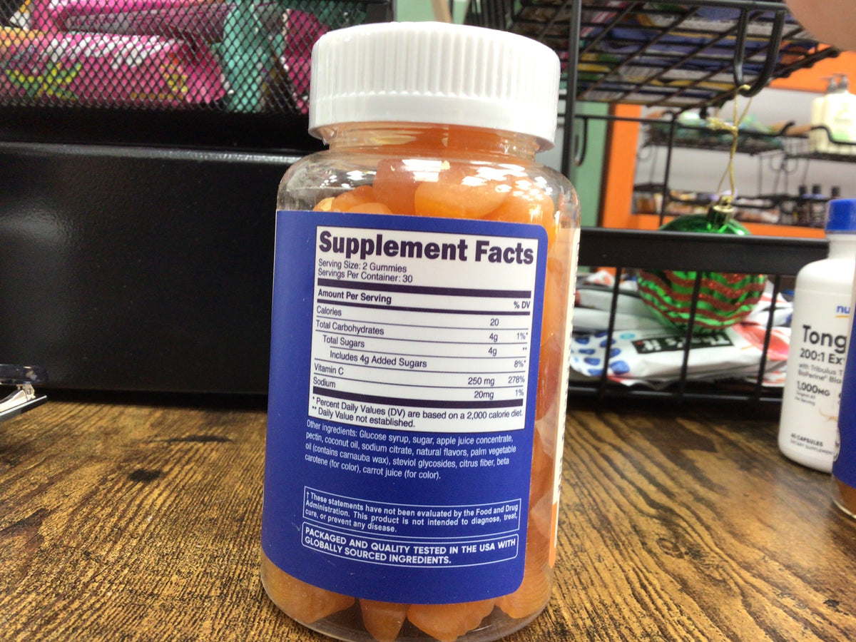 Nutricost kids vitamin C 60 orange flavored gummies - product image 2