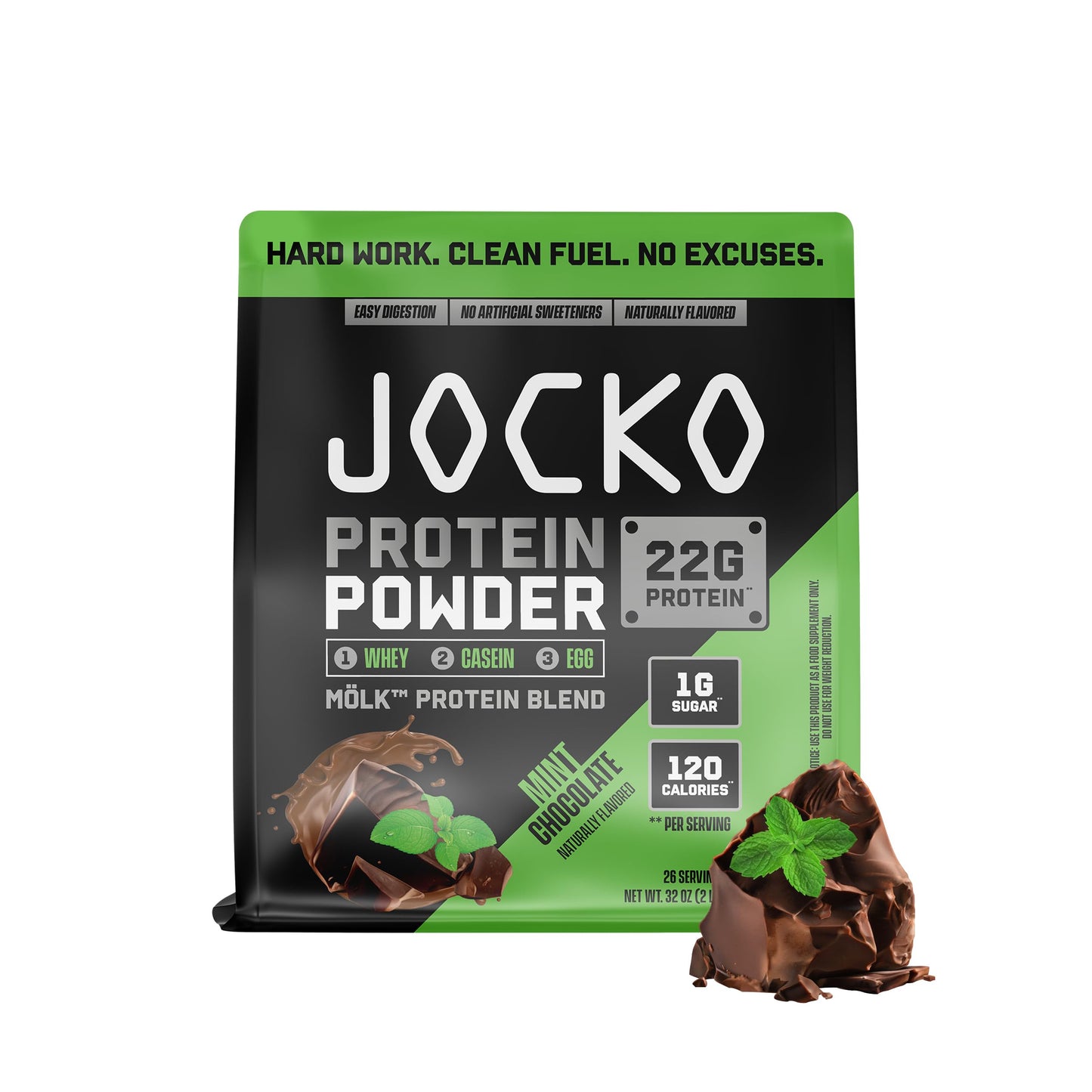 Jocko Fuel Whey Protein Powder, 22g Protein, Digestive Enzymes + Probiotic Blend