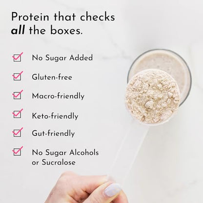 Protein Powder Made with 100% Grass Fed, Non Denatured Whey | Four Different Protein Sources from Organic Whole Food Ingredients | 15 Servings | 22g Protein