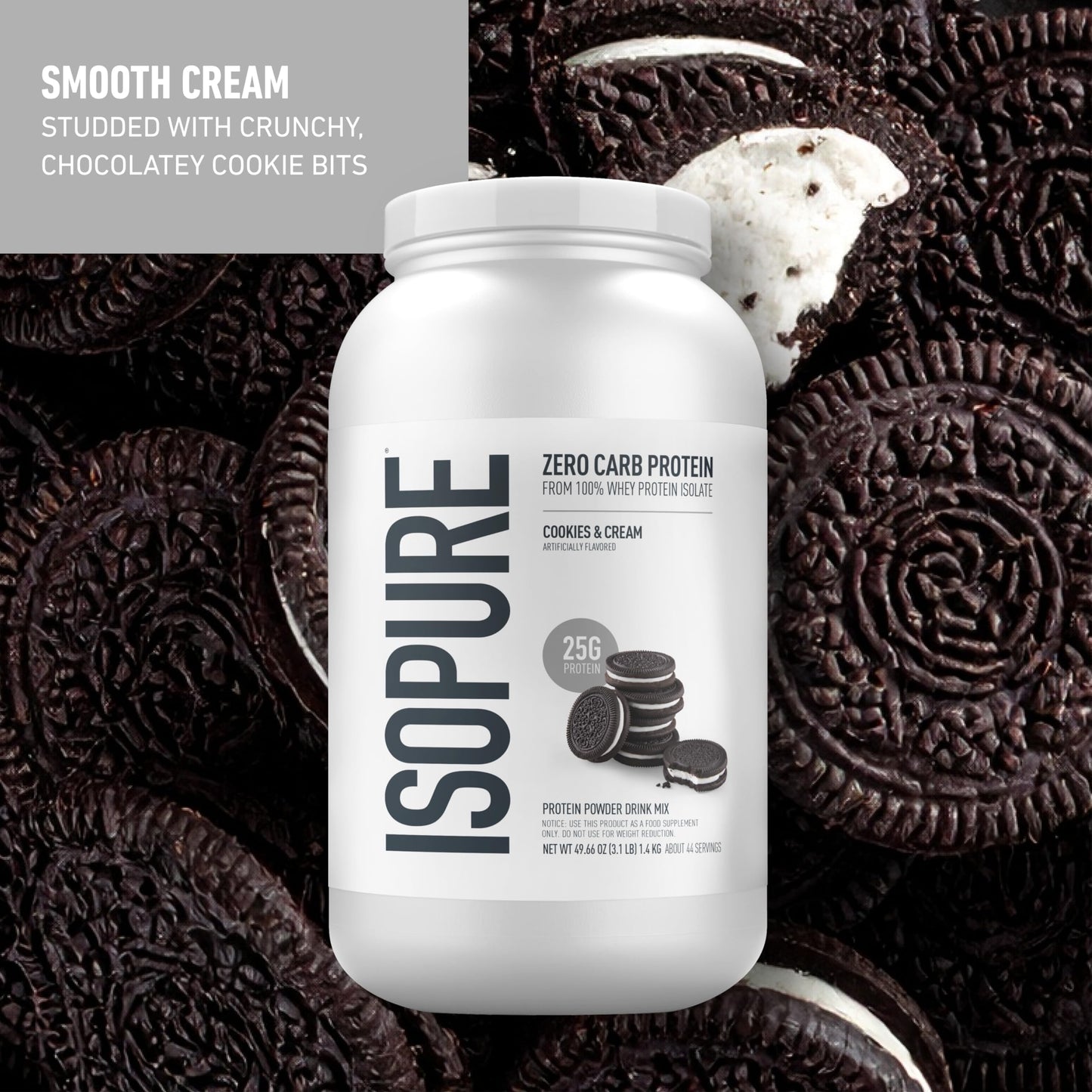 Isopure Creamy Vanilla Whey Isolate Protein Powder