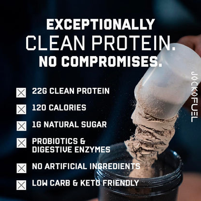 Jocko Fuel Whey Protein Powder, 22g Protein, Digestive Enzymes + Probiotic Blend
