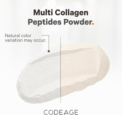 Codeage Multi Collagen Protein Powder Peptides, Hydrolyzed Collagen for Women & Men, Collagen Supplements for Skin Hair Nail Joint, Grass Fed Bone Broth, 2-Month Supply,Type 1,2,3,5 & 10,Non-GMO 20 OZ