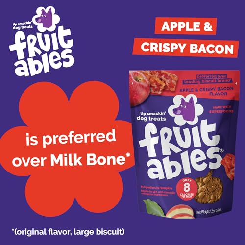 Fruitables Apple & Bacon Natural Dog Biscuits