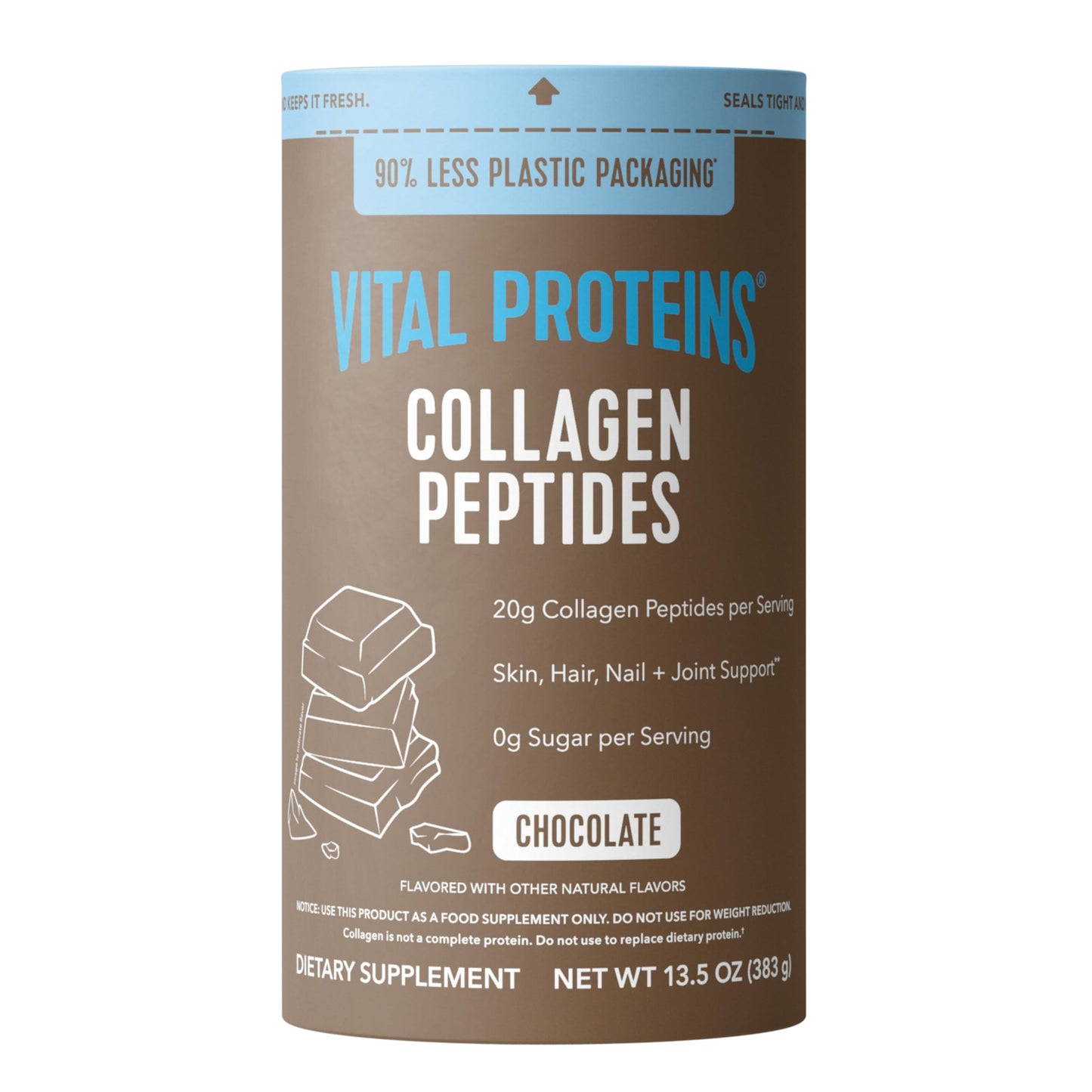 Vital Proteins Collagen Peptides Powder, with Hyaluronic Acid and Vitamin C