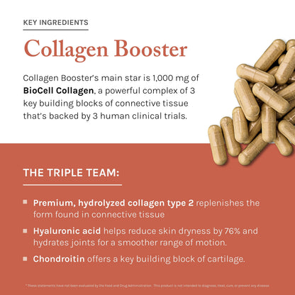 Reserveage Beauty Collagen Booster - Supplement for Skincare & Joint Health - Supports Healthy Collagen Production for Women