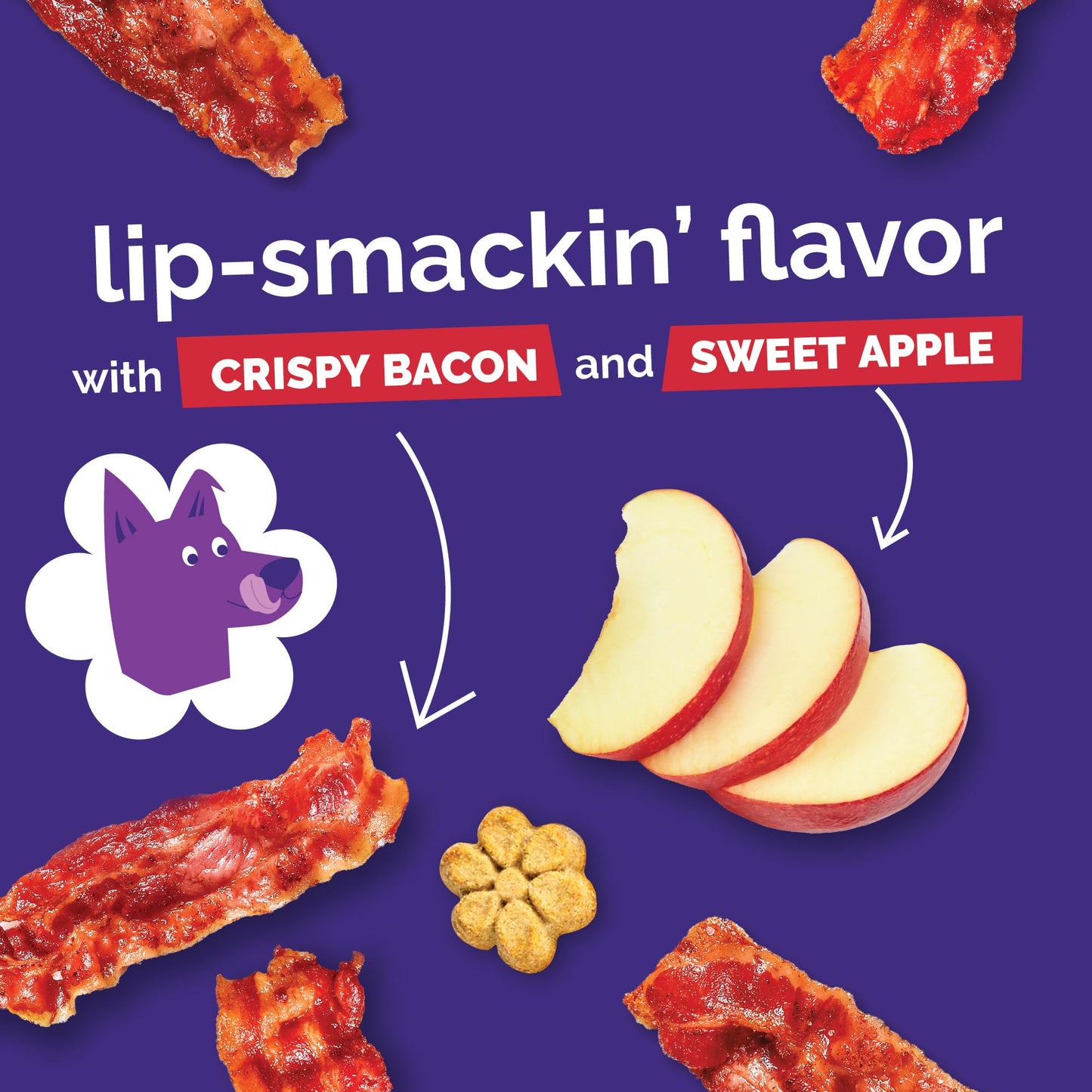 Fruitables Apple & Bacon Natural Dog Biscuits