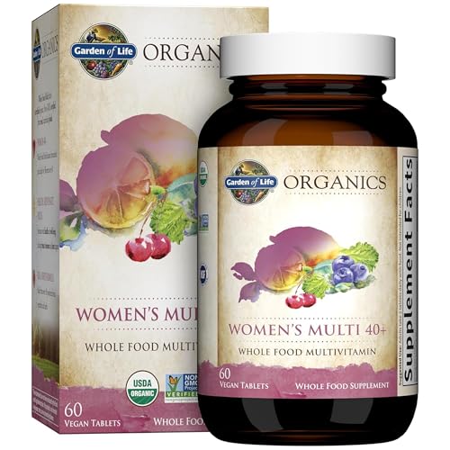 Garden of Life Organics Vitamins for Women 40 Plus, Vegan