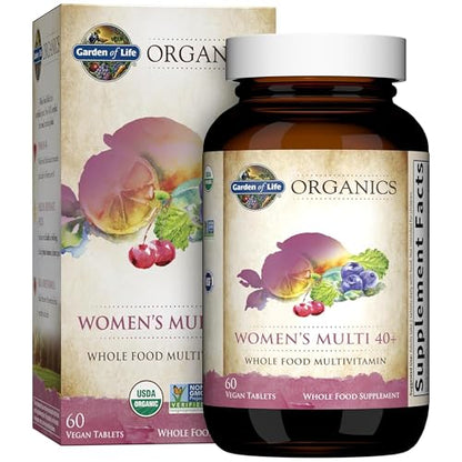 Garden of Life Organics Vitamins for Women 40 Plus, Vegan