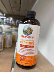 Mary Ruth’s Liquid Morning Multivitamin+Hair Growth Peach Mango 15.22 fl.oz