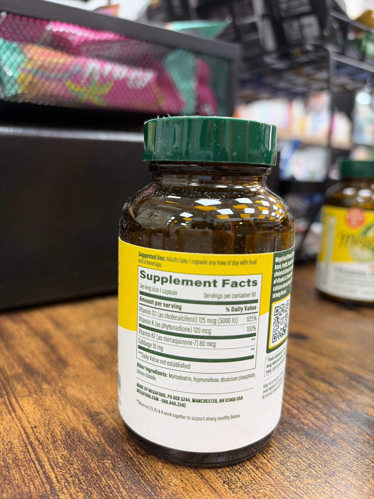 MegaFood 5000 IU Vitamin D3&K2 (60 mini Tablets) - product image 2