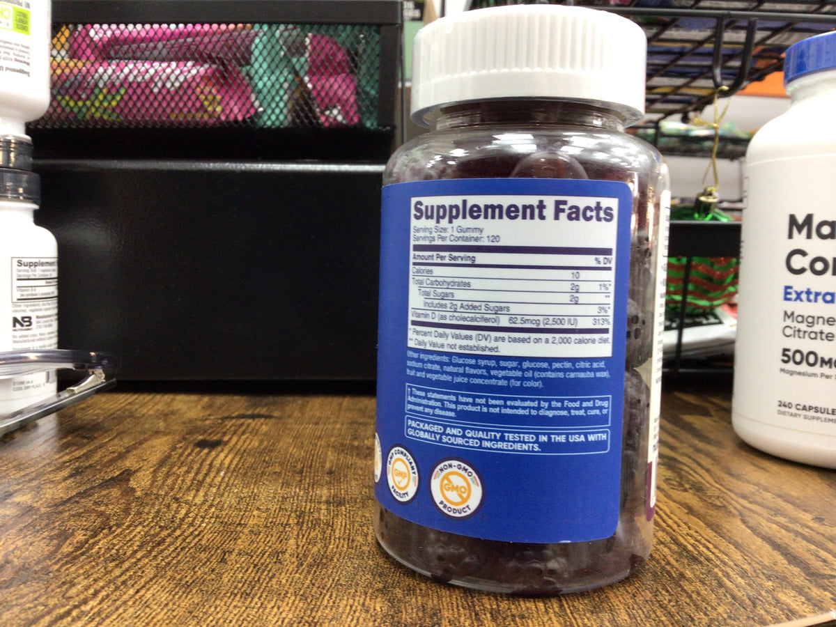 Nutricost Vitamin d3(120 mixed berry flavored gummies) - product image 2