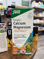 Floradix Calcium Magnesium Liquid Mineral And Vitamin Formula 8.5 FL. OZ Vegetarian
