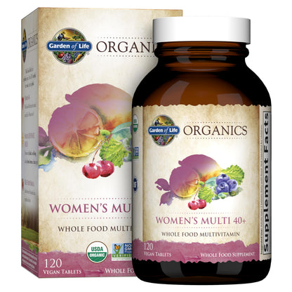 Garden of Life Organics Vitamins for Women 40 Plus, Vegan