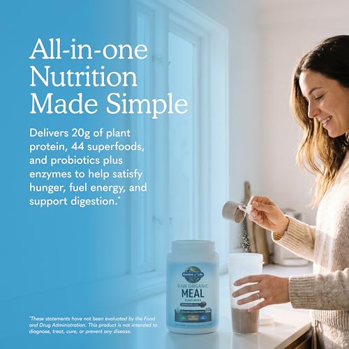 Raw Organic Meal Powder (Vanilla), 34.2 oz (969 g) Bottle