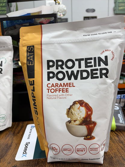 Clean Simple Protein Powder Caramel Toffee 1.1 LBS 20 Servings