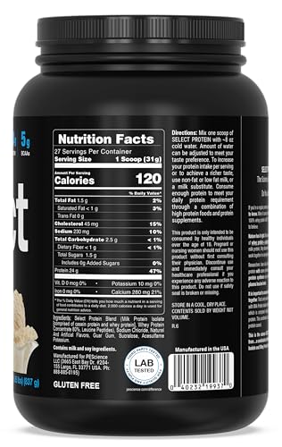 PEScience Select Low Carb Protein Powder, Keto Friendly and Gluten Free