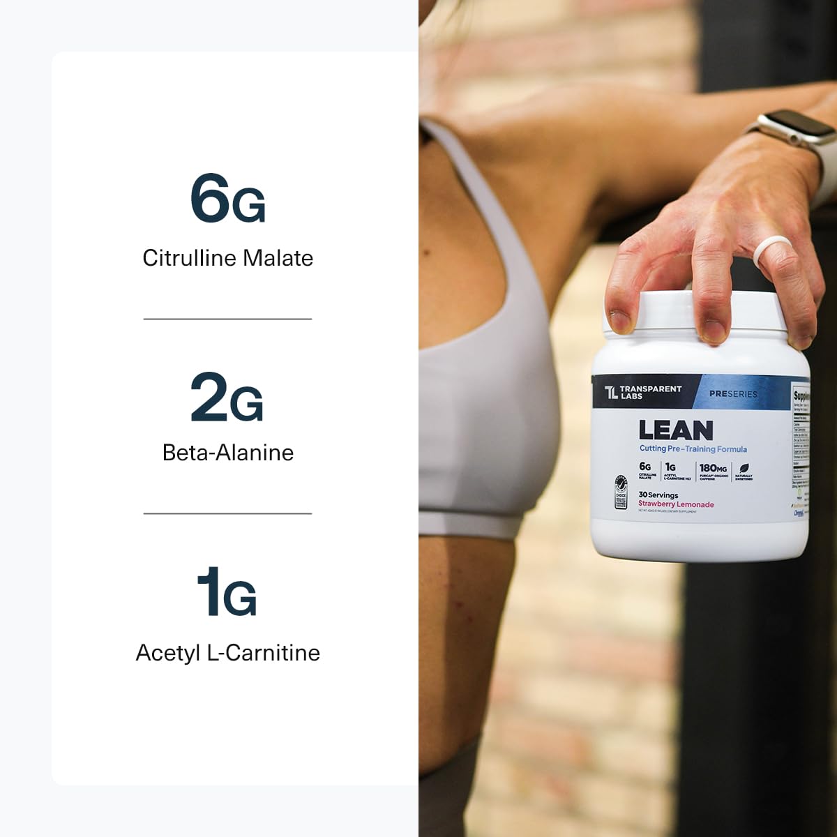 Transparent Labs Lean Pre-Workout - Body Recomposition Pre Workout for Men and Women