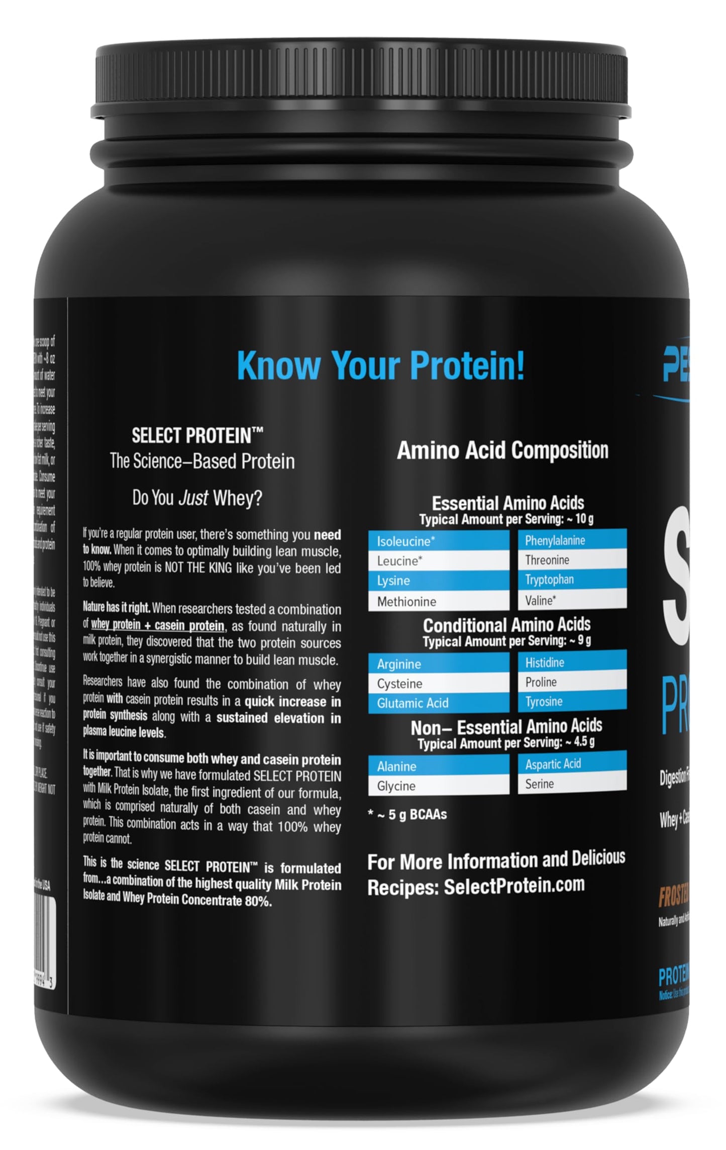 PEScience Select Low Carb Protein Powder, Keto Friendly and Gluten Free