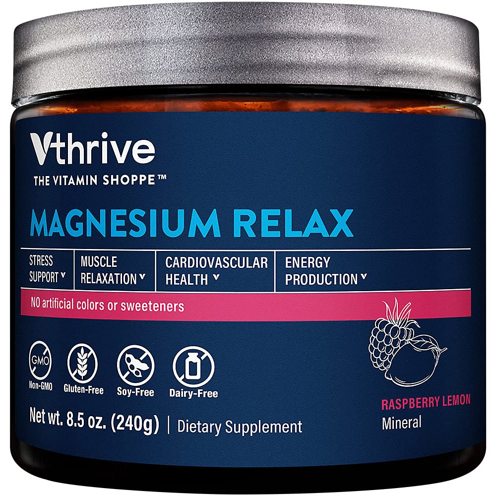 Vthrive Magnesium Relax Powder Supports Stress Relief