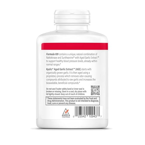Kyolic Aged Garlic Extract Formula 109 - Blood Pressure Health Support
