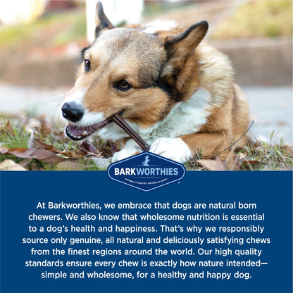 Odor-Free Bully Sticks by Barkworthies - 100% Natural Beef Dog Treats