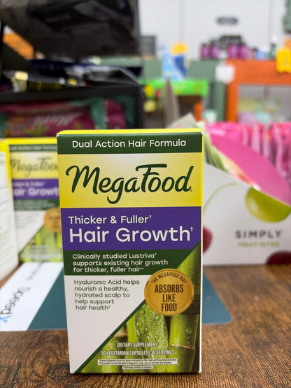 Megafood Thicker&Fuller Hair Growth 30 Vegetarian Capsules