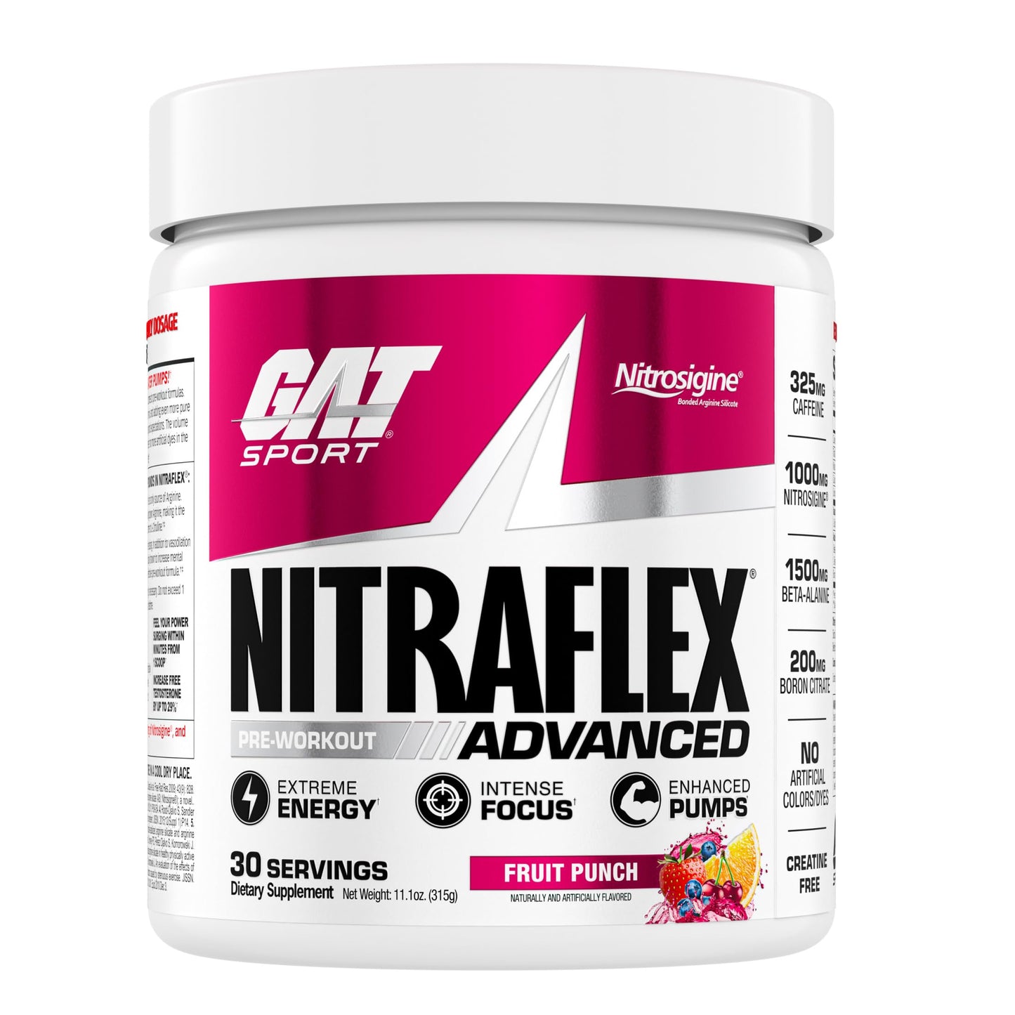 Gat Nitraflex Nutritional Supplement, 300 Gram, DMAA free