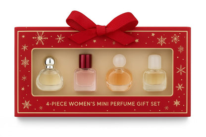 Aria Cerberus 4-Piece Women’s Mini Perfume Gift Set, Holiday Fragrance Sampler for Women, Travel Size Eau de Parfum, Romantic Floral Scent Collection