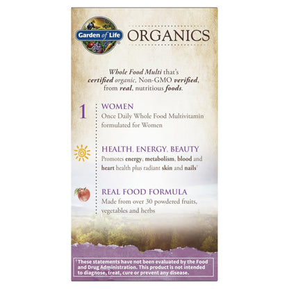 Garden of Life Organics Women Once Daily