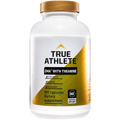 True Athlete ZMA with Theanine – Supports Muscle Recovery, Strength & Sleep – Zinc