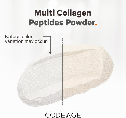 Codeage Multi Collagen Protein Powder Peptides, Hydrolyzed Collagen for Women & Men, Collagen Supplements for Skin Hair Nail Joint, Grass Fed Bone Broth, 2-Month Supply,Type 1,2,3,5 & 10,Non-GMO 20 OZ