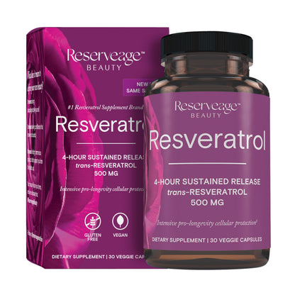 Reserveage Beauty, Resveratrol 500 mg