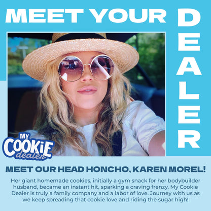 My Cookie Dealer Protein Cookies - 25g Protein per Bag (Made with RAW Nutrition) - Healthy Post Work-Out & Travel Snacks, Vegan