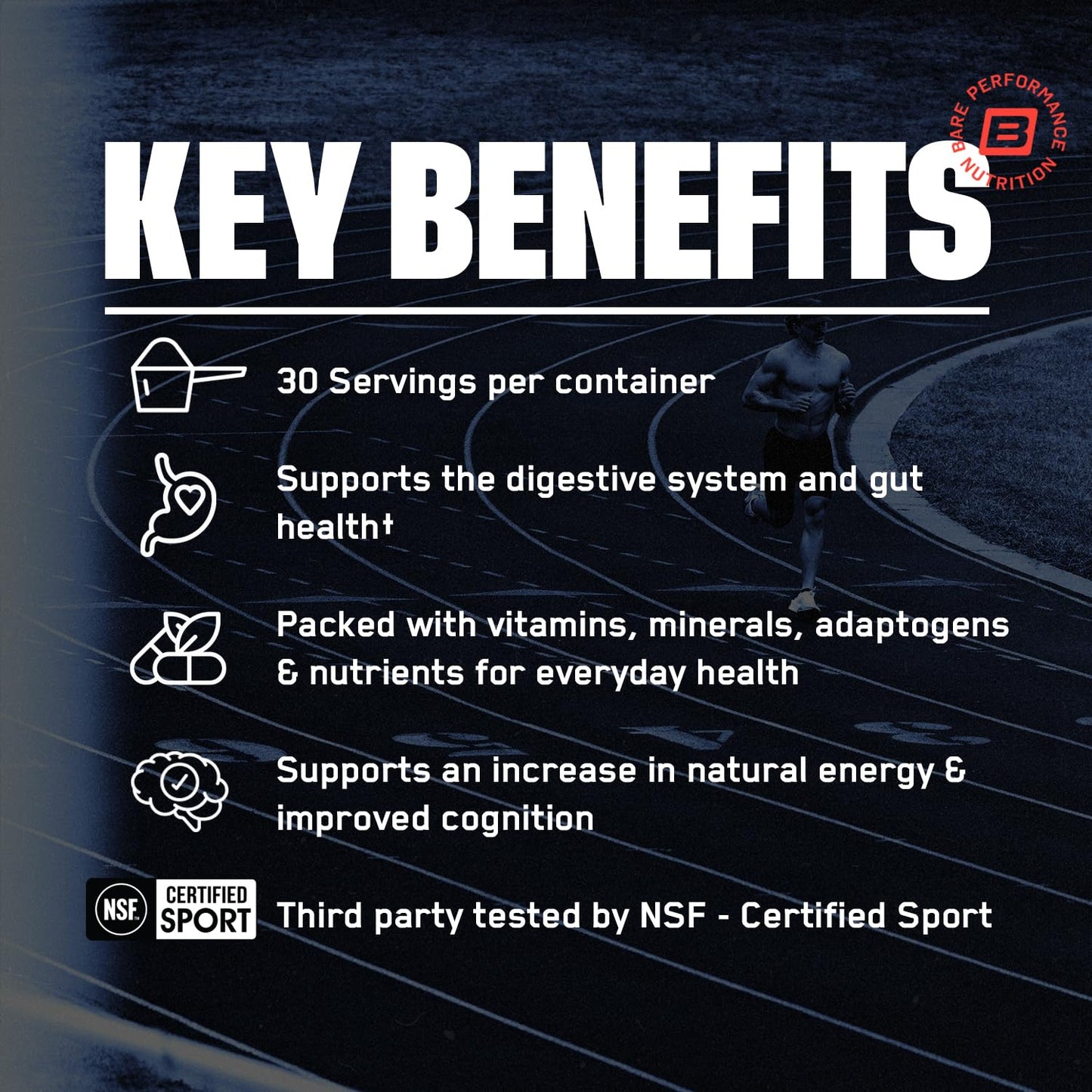 Bare Performance Nutrition Strong Greens Superfood Greens Powder