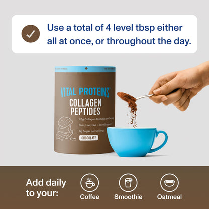 Vital Proteins Collagen Peptides Powder, with Hyaluronic Acid and Vitamin C