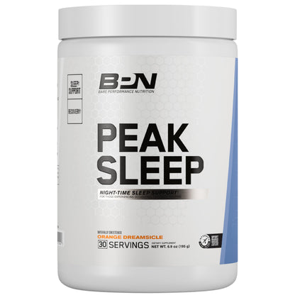 BARE PERFORMANCE NUTRITION Peak Sleep Night-Time Sleep Support Supplement, Calming Non-Habit Forming Sleep Aid