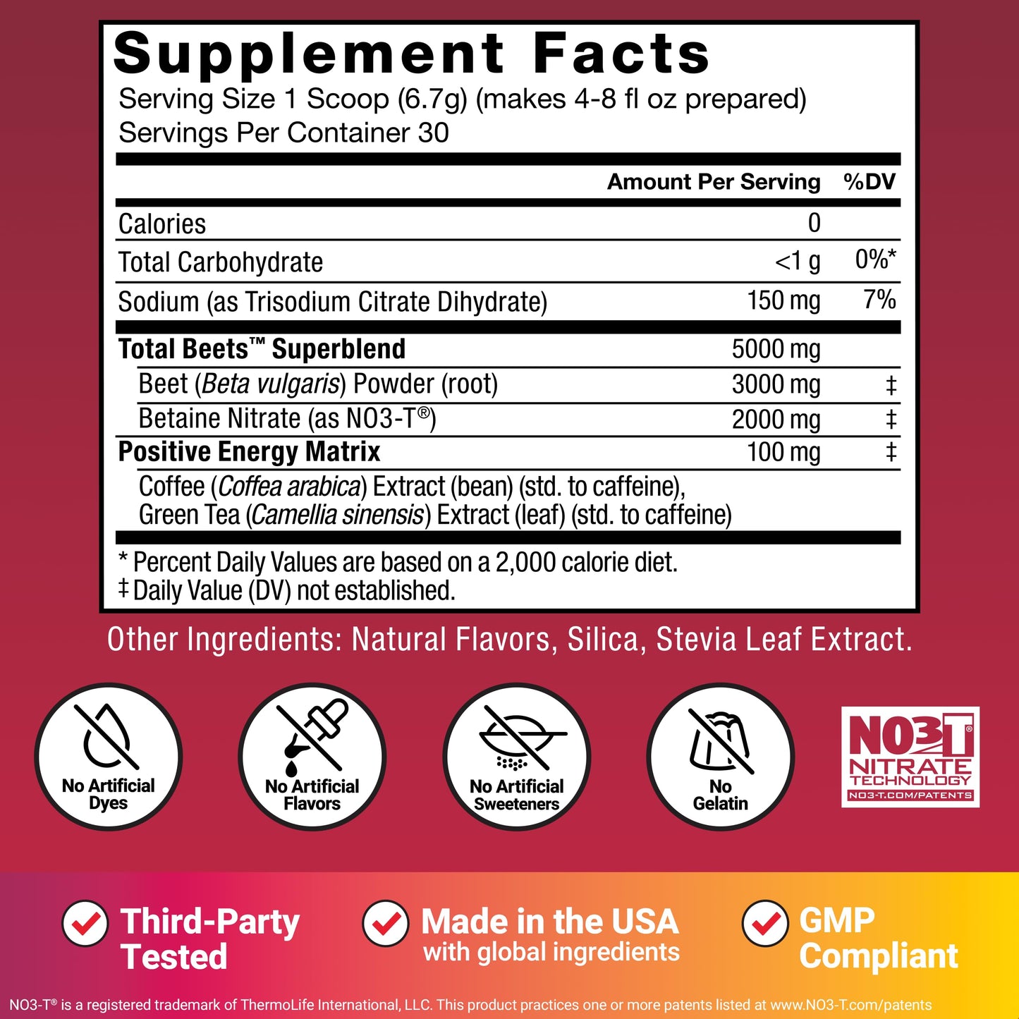 Force Factor Total Beets Energy Drink Mix, Superfood Beet Root Powder with Nitrates to Boost Energy and Support Circulation, Blood Flow, Nitric Oxide and Stamina, Heart Health Supplement