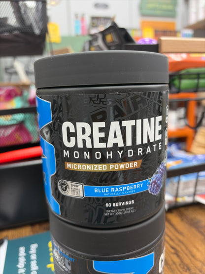 AN Creatine MOnohydrate Micronized Powder Blue Raspberry 60 Servings
