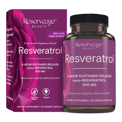 Reserveage Beauty, Resveratrol 500 mg
