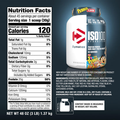 Dymatize ISO100 Hydrolyzed Protein Powder