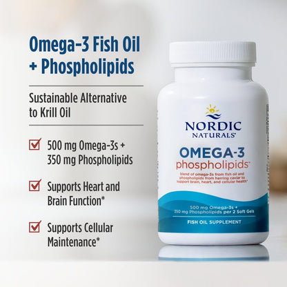 Nordic Naturals Omega-3 Phospholipids, Unflavored - 60 Soft Gels