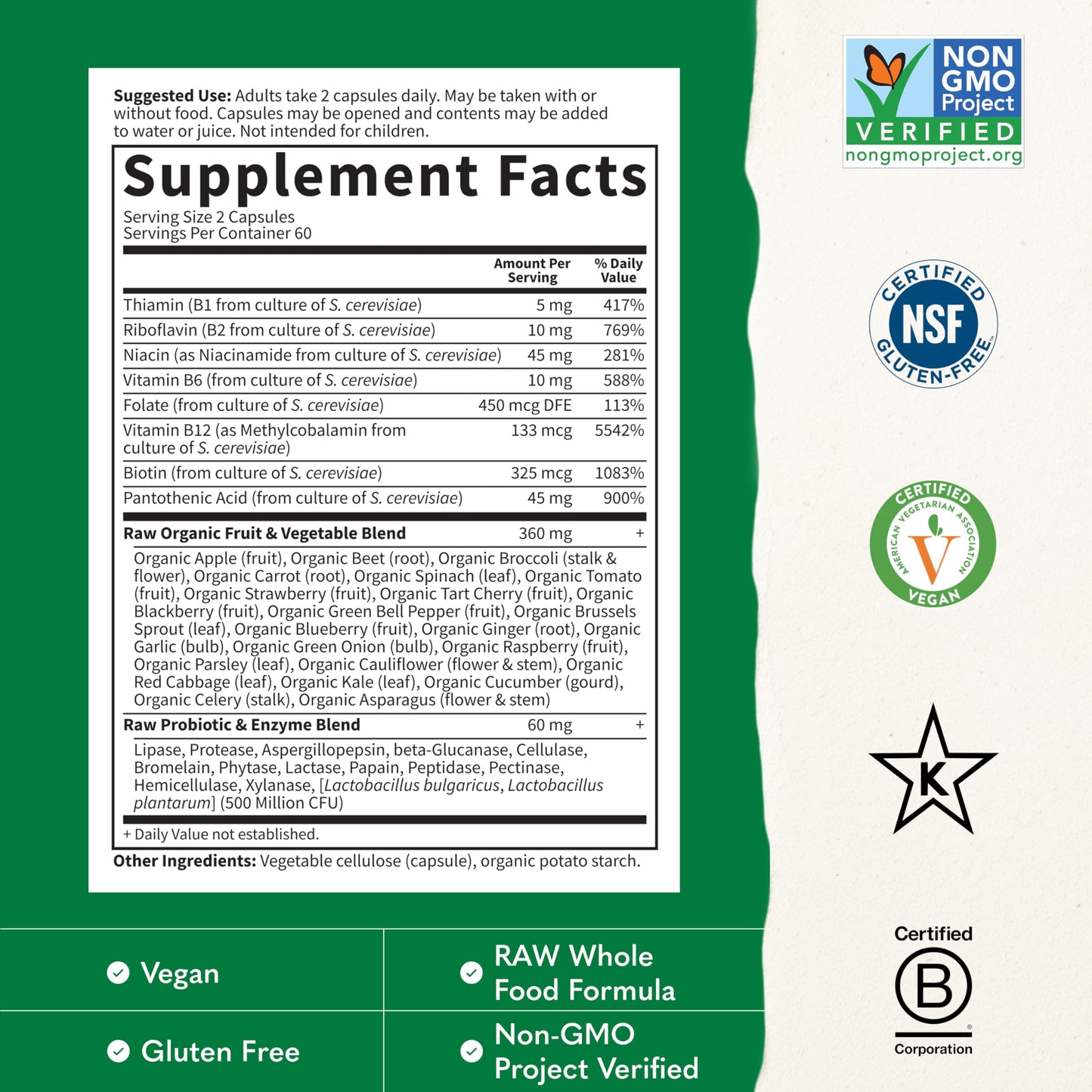 Garden of Life Vitamin Code B Complex
