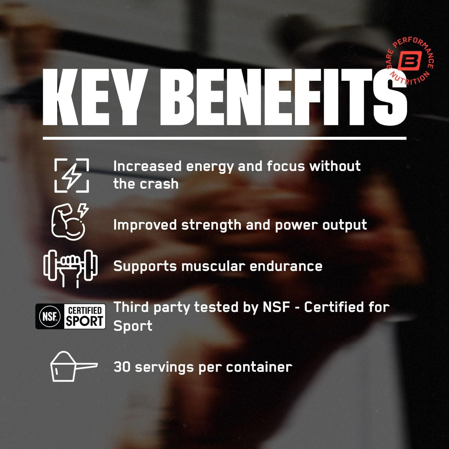 BARE PERFORMANCE NUTRITION BPN Flight Pre Workout, Supports Energy and Mental Focus, Improved Endurance & Muscle Pumps with CarnoSyn® Beta Alanine, 30 Servings