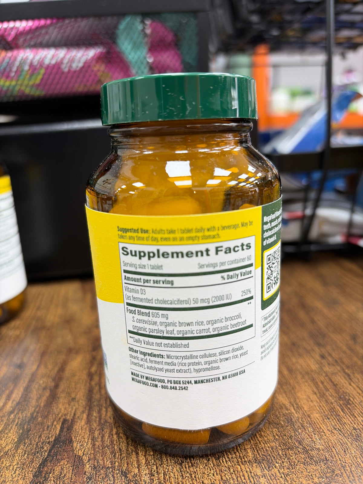MegaFood 2000 IU Vitamin D3 (60 Tablets) - product image 2