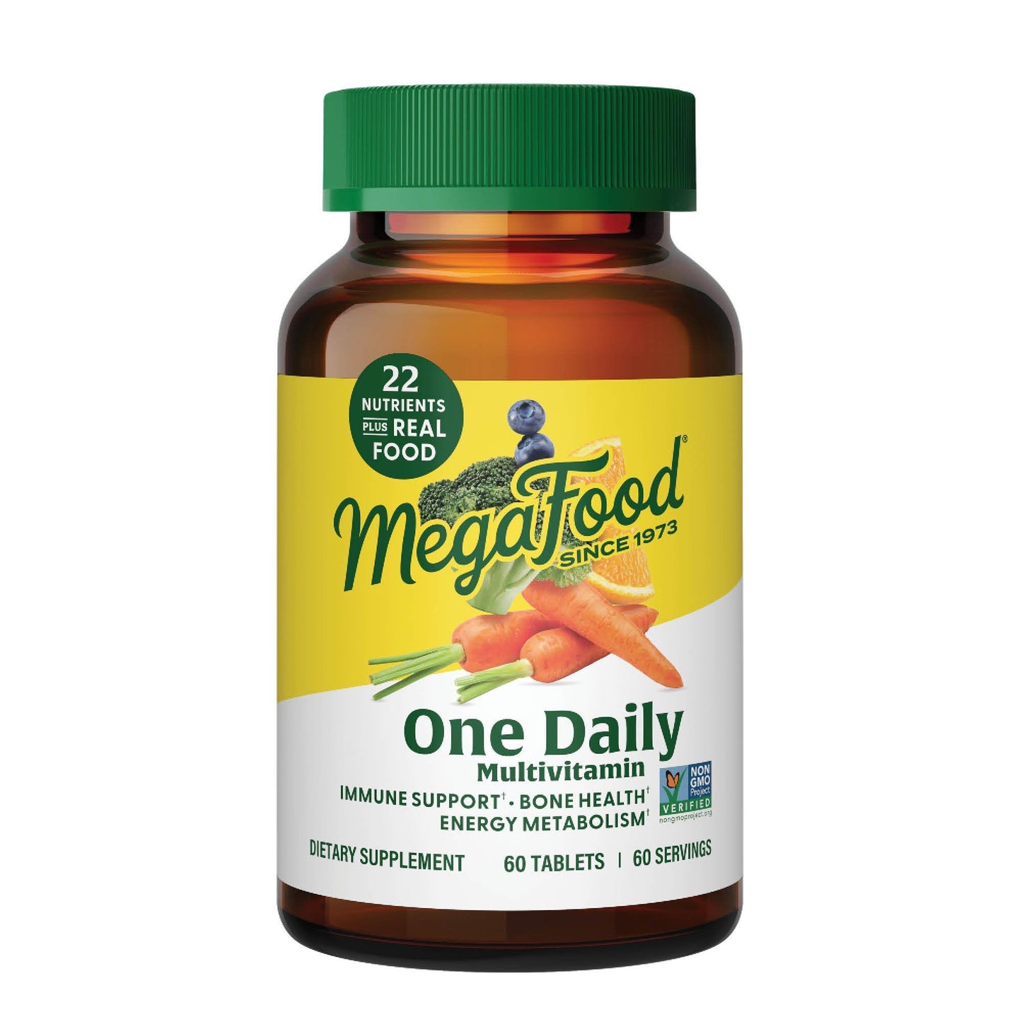 MegaFood One Daily Multivitamin - Multivitamin for Women and Men - with Real Food - Immune Support Supplement