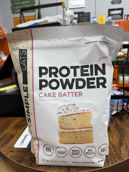 Clean Simple Protein Powder Cake Batter 1.1 LBS 20 Servings