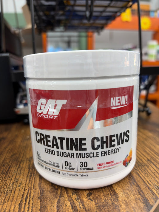 GAT Sport Nitraflex Chews Creatine  Fruit Punch(120 tablets)