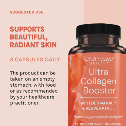 Reserveage Beauty Collagen Booster - Supplement for Skincare & Joint Health - Supports Healthy Collagen Production for Women