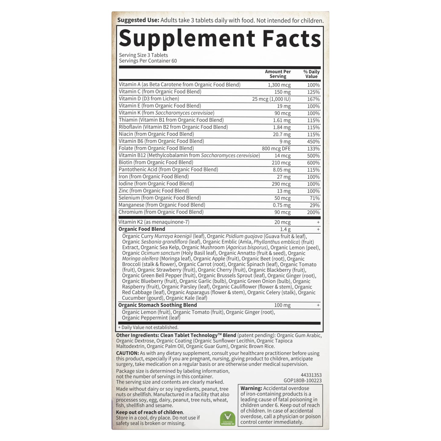 Garden of Life Organics Prenatal